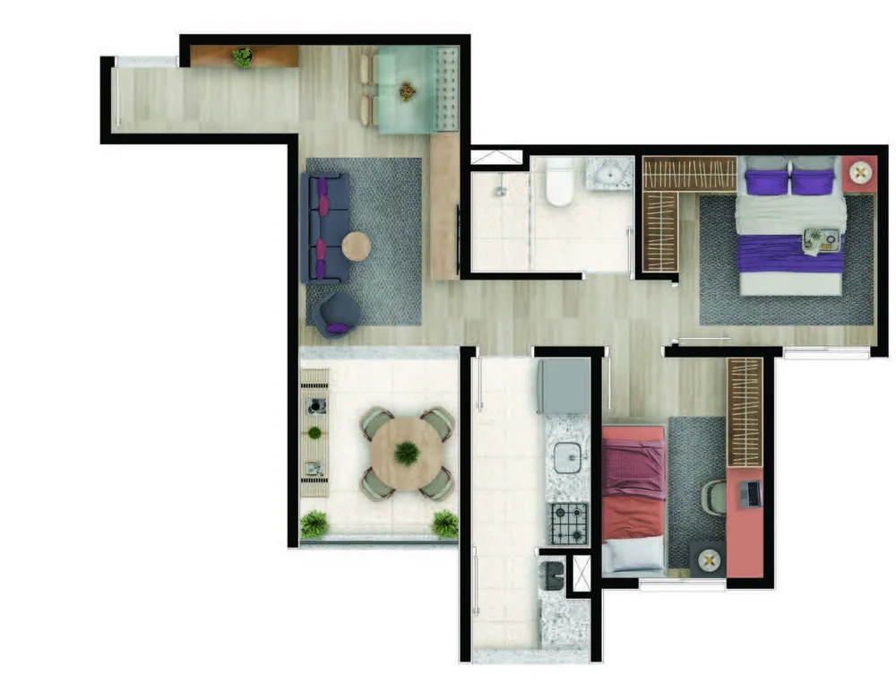 Apartamento, 2 quartos, 48 m² - Foto 8
