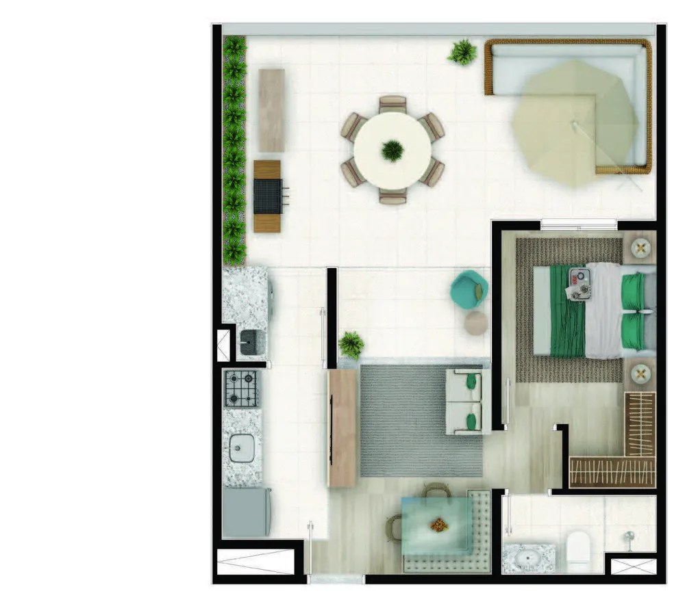 Apartamento, 2 quartos, 48 m² - Foto 10