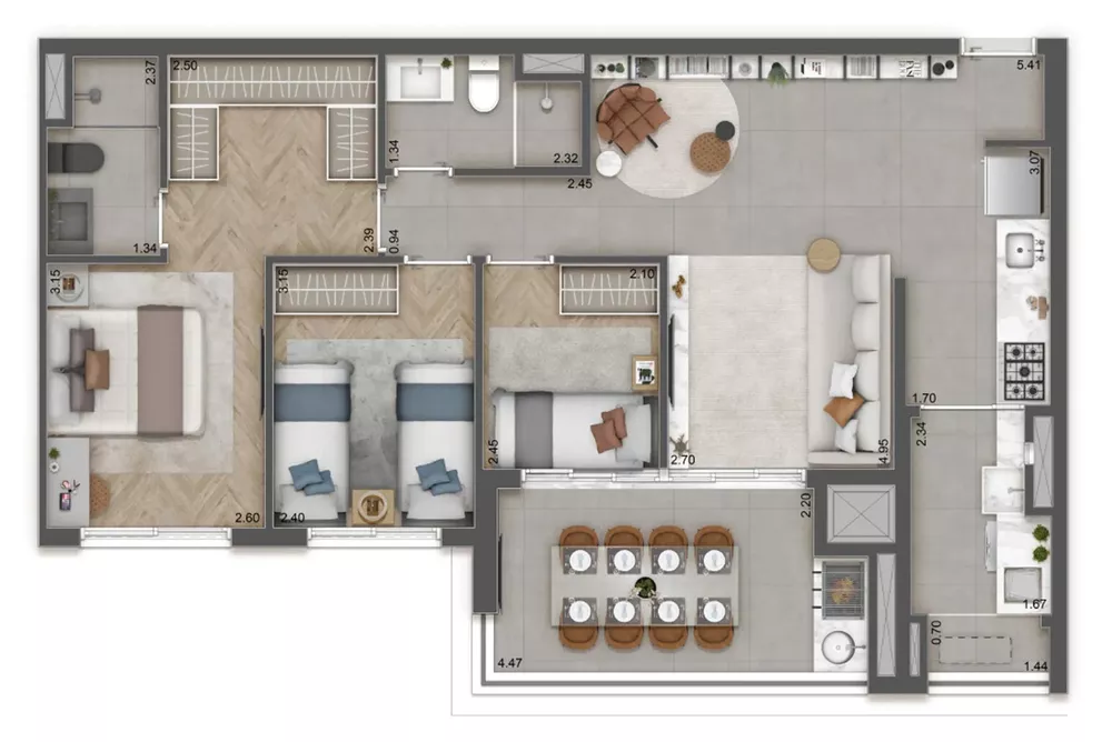Apartamento, 3 quartos, 85 m² - Foto 7