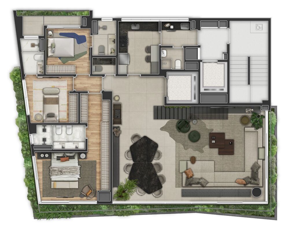 Cobertura, 3 quartos, 390 m² - Foto 3