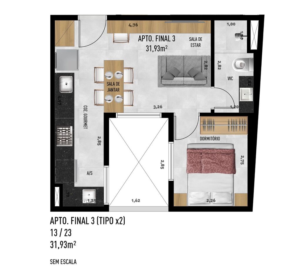 Apartamento, 1 quarto, 25 m² - Foto 16
