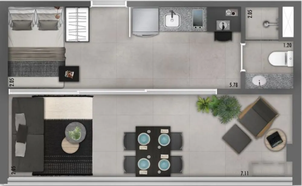 Apartamento, 1 quarto, 24 m² - Foto 8