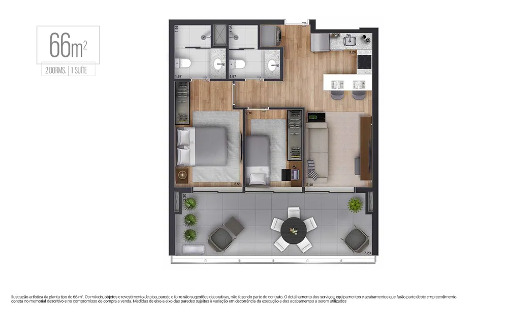 Apartamento, 1 quarto, 39 m² - Foto 8