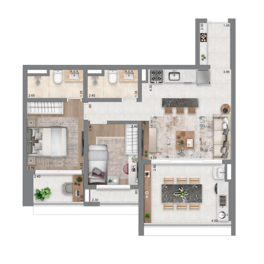 Apartamento, 3 quartos, 84 m² - Foto 17