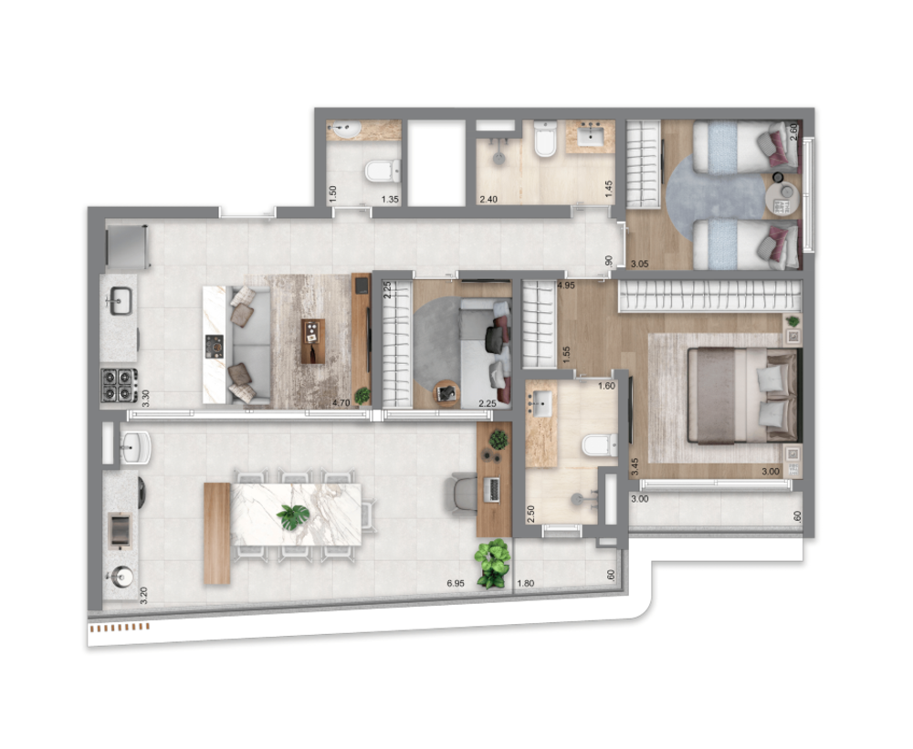 Apartamento, 3 quartos, 84 m² - Foto 24