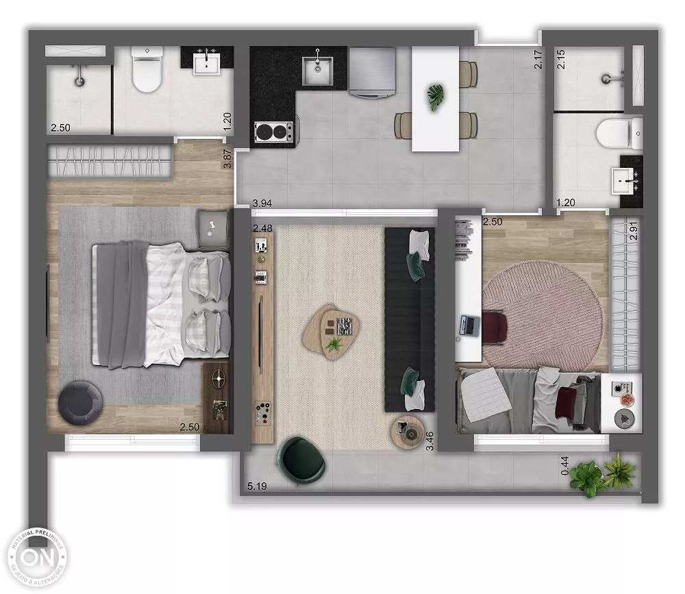 Apartamento, 1 quarto, 24 m² - Foto 3