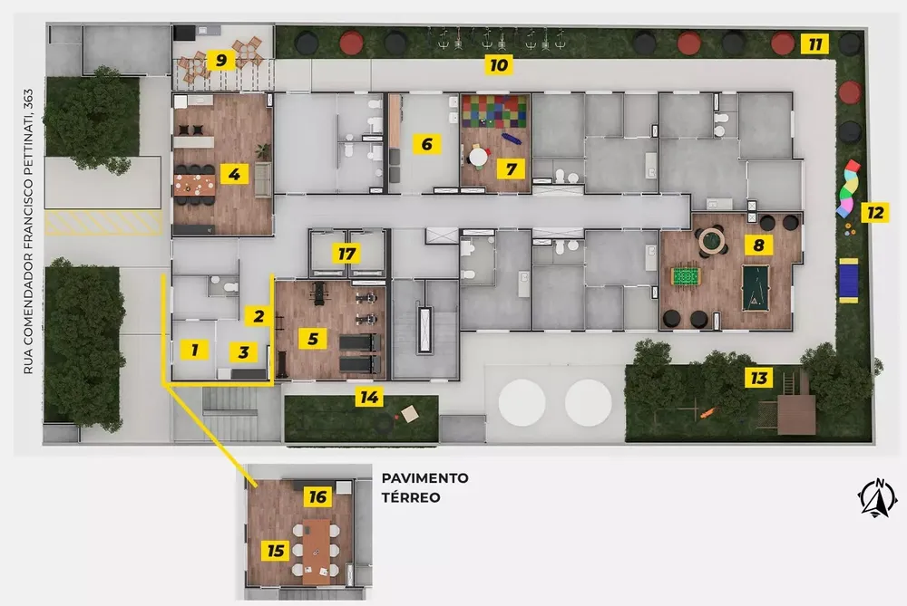 Apartamento, 1 quarto, 28 m² - Foto 1