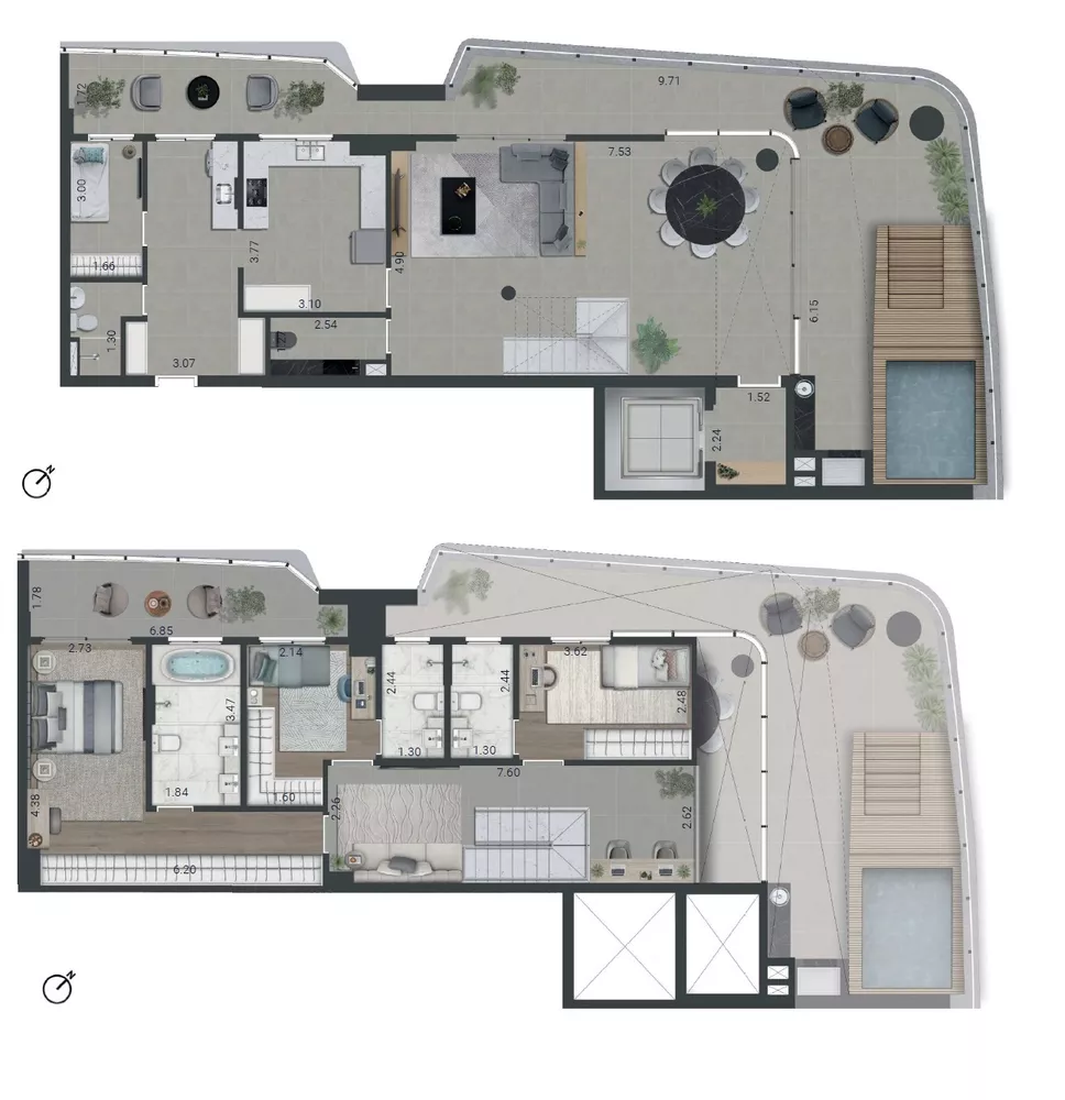 Apartamento, 2 quartos, 77 m² - Foto 2