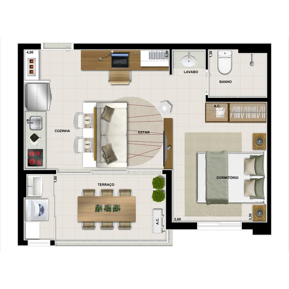 Apartamento, 2 quartos, 58 m² - Foto 5