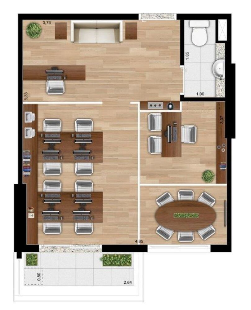 Sala-Conjunto, 33 m² - Foto 1