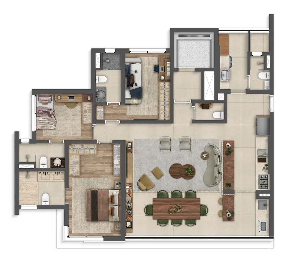 Apartamento, 3 quartos, 127 m² - Foto 3