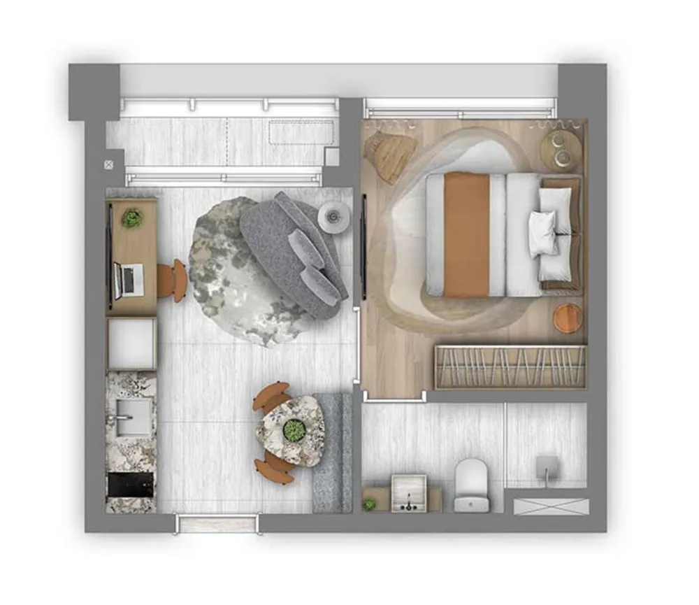 Apartamento, 1 quarto, 30 m² - Foto 7