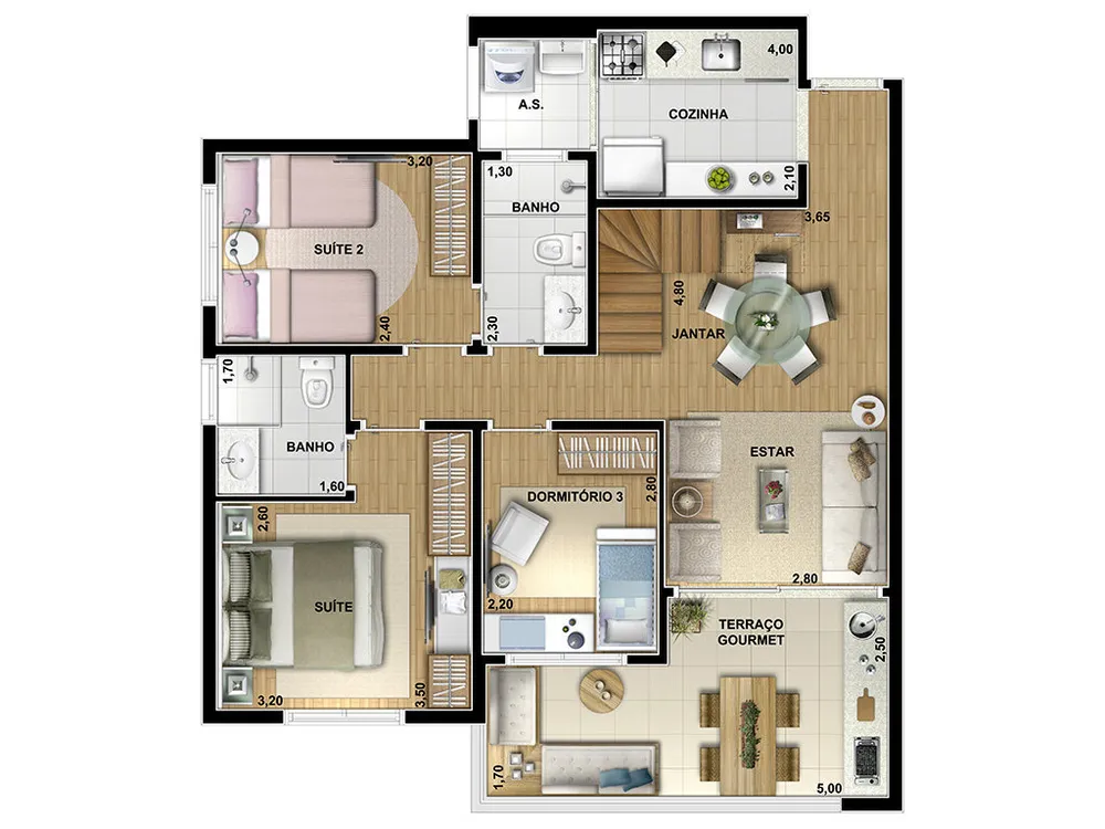 Cobertura, 2 quartos, 117 m² - Foto 13