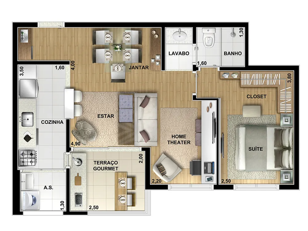 Cobertura, 2 quartos, 117 m² - Foto 7