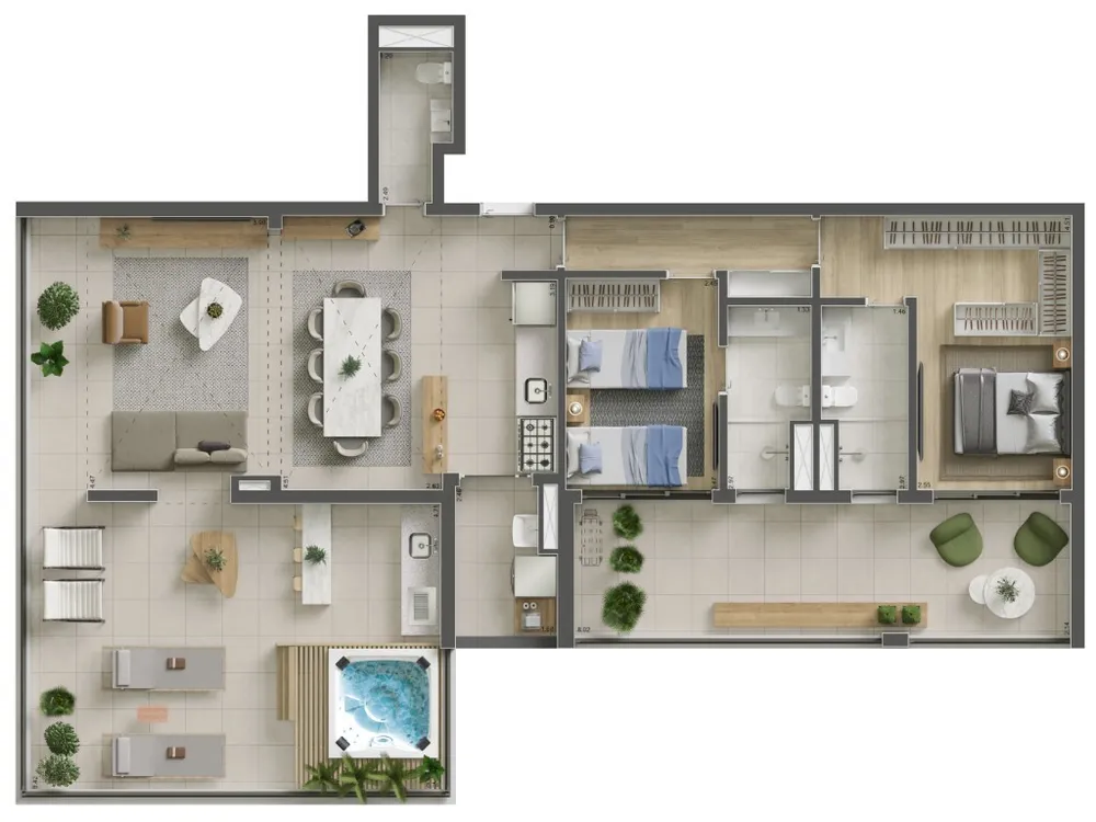 Casa, 1 quarto, 58 m² - Foto 9
