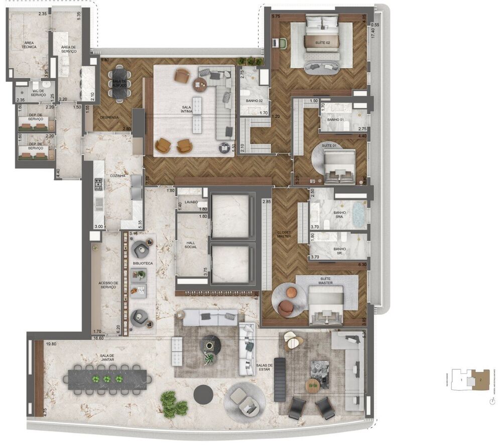 Casa, 4 quartos, 705 m² - Foto 3