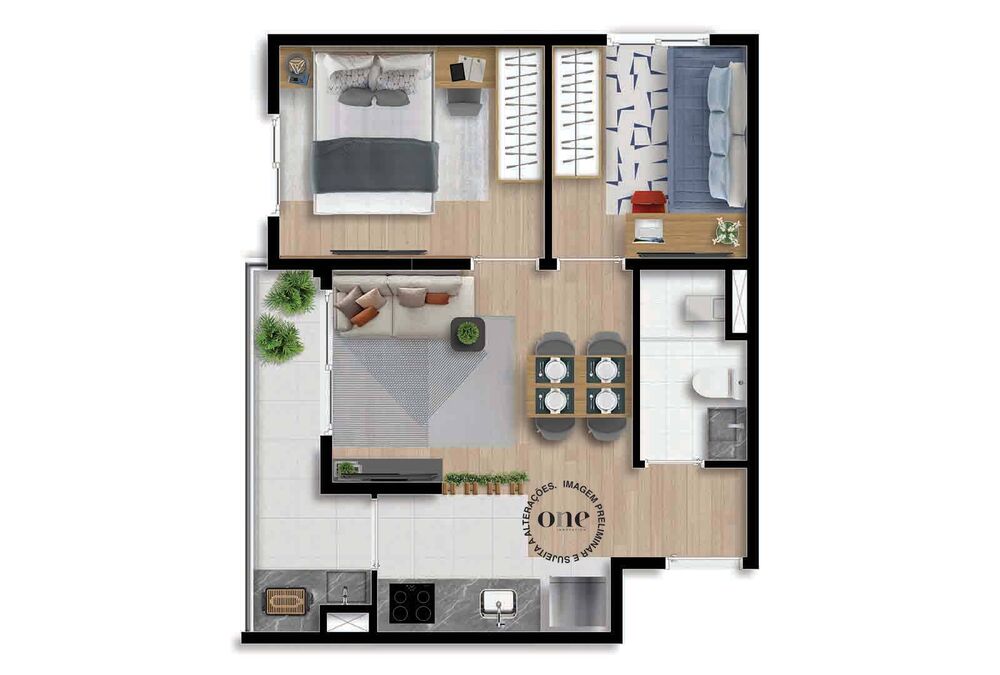 Apartamento, 2 quartos, 37 m² - Foto 8