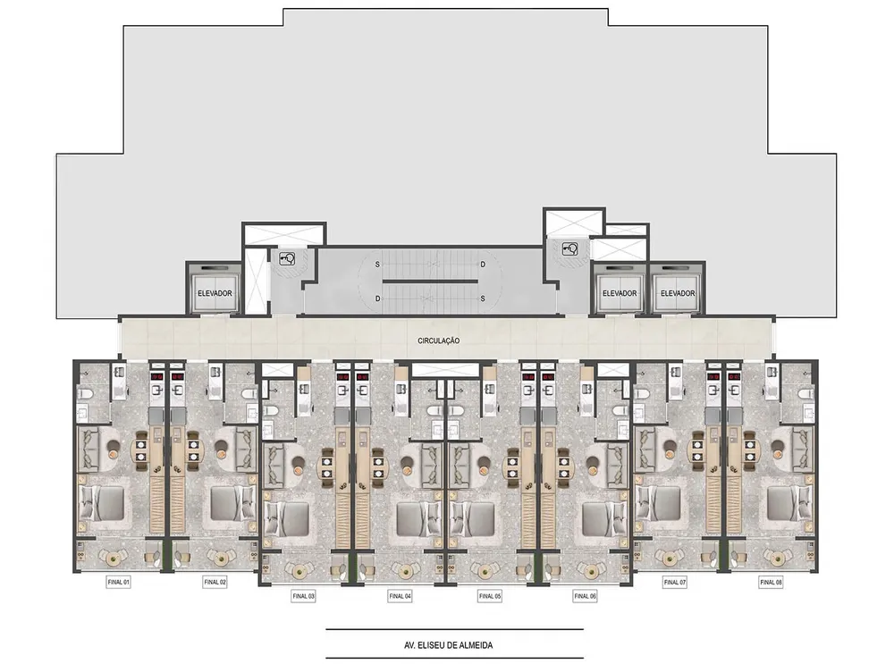 Apartamento, 1 quarto, 33 m² - Foto 2