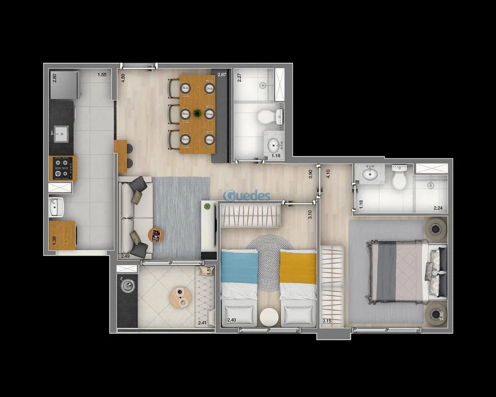 Apartamento, 3 quartos, 74 m² - Foto 16