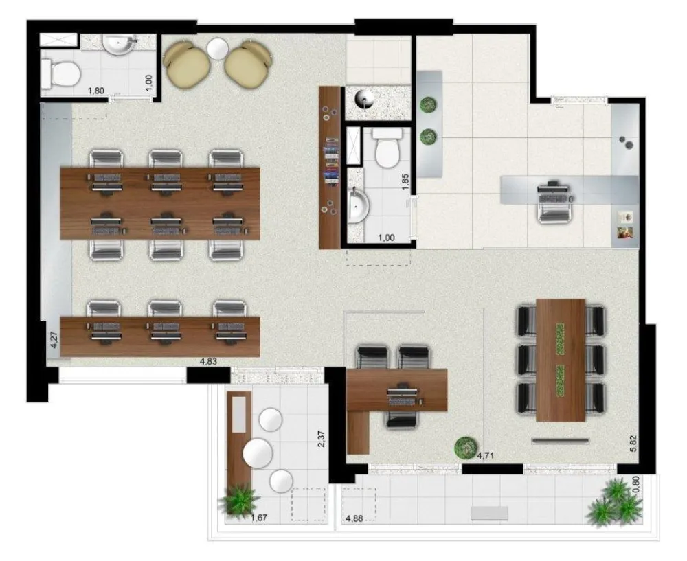 Sala-Conjunto, 39 m² - Foto 10