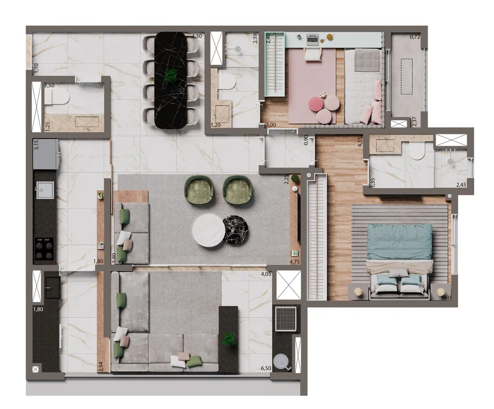Apartamento, 2 quartos, 67 m² - Foto 11