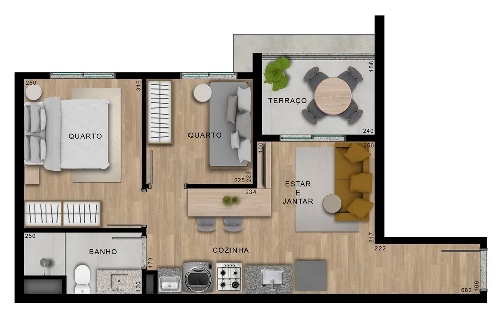 Apartamento, 2 quartos, 50 m² - Foto 12