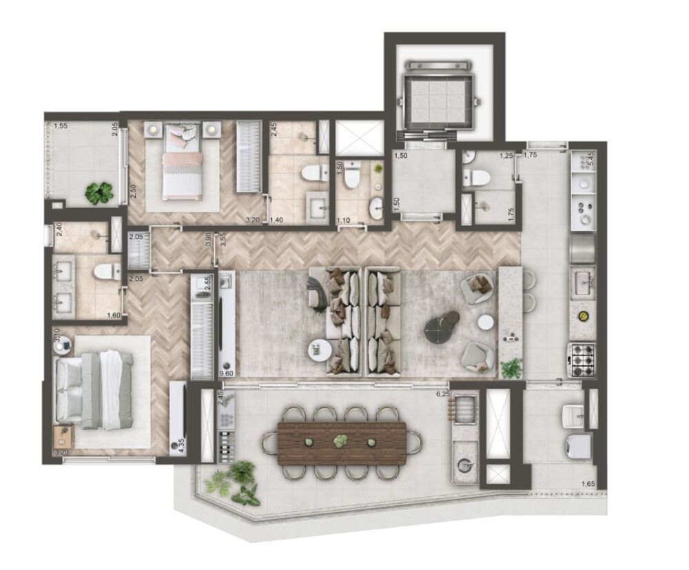 Apartamento, 3 quartos, 141 m² - Foto 6