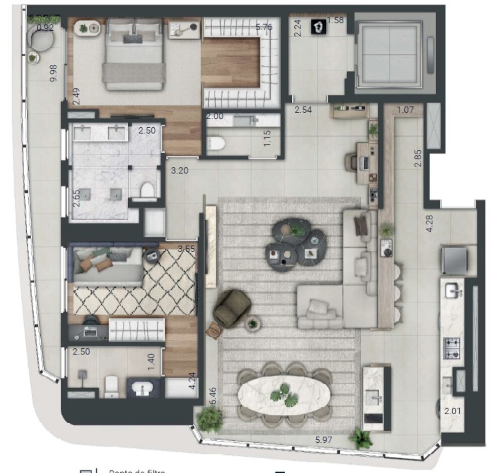 Apartamento, 3 quartos, 244 m² - Foto 13