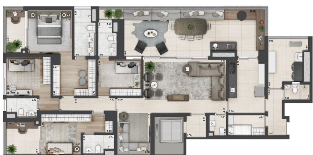 Apartamento, 4 quartos, 240 m² - Foto 3