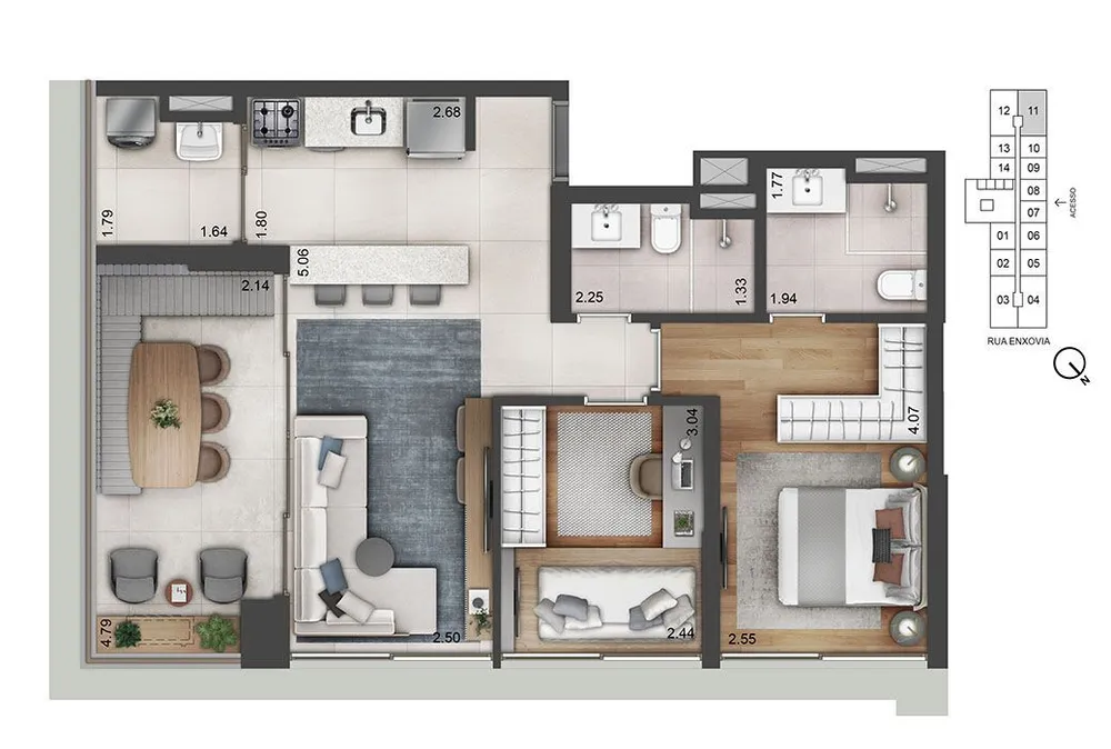 Casa, 1 quarto, 79 m² - Foto 8