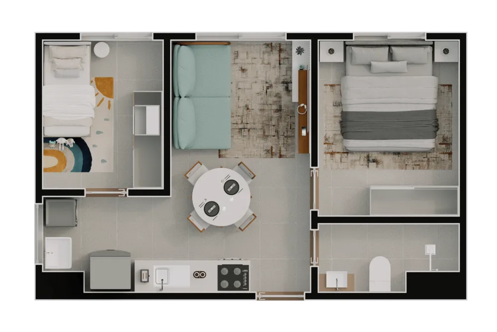 Apartamento, 2 quartos, 32 m² - Foto 1