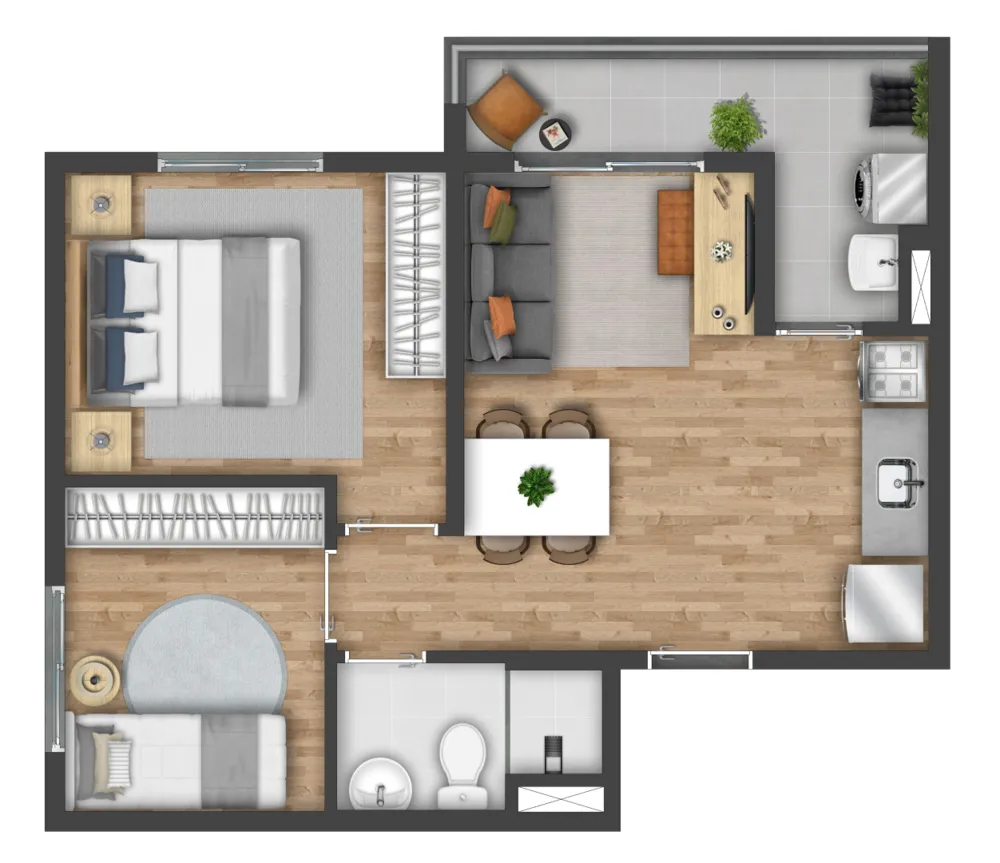 Apartamento, 2 quartos, 36 m² - Foto 10