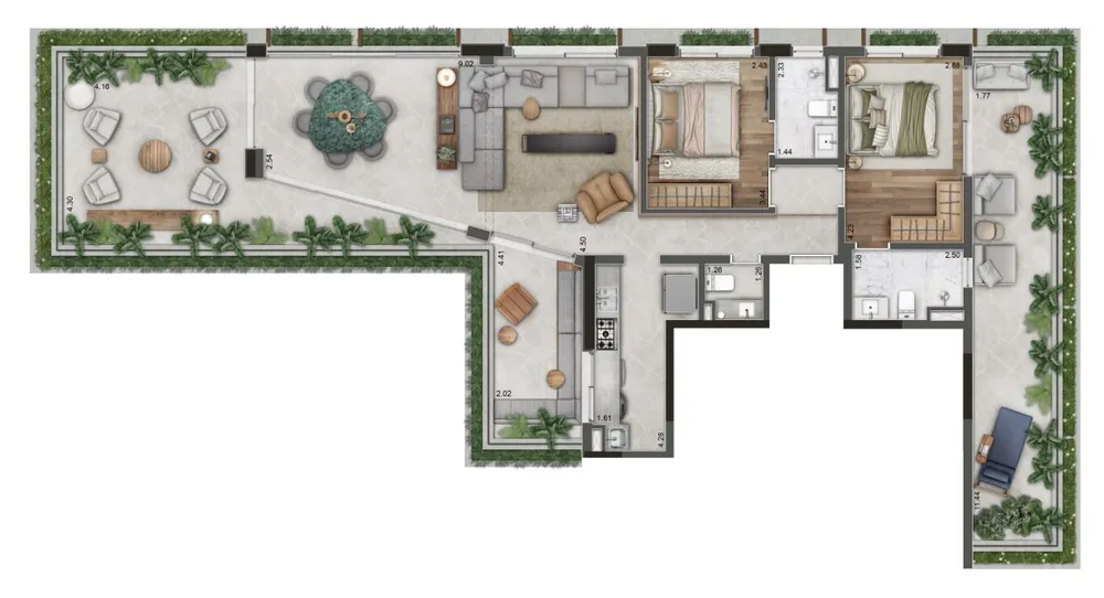 Cobertura, 3 quartos, 182 m² - Foto 8