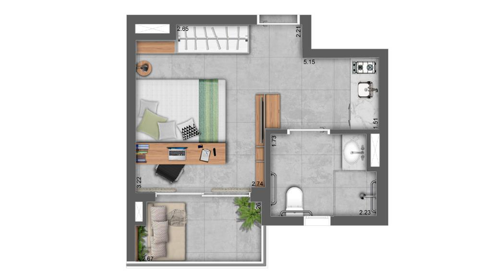 Apartamento, 1 quarto, 29 m² - Foto 24