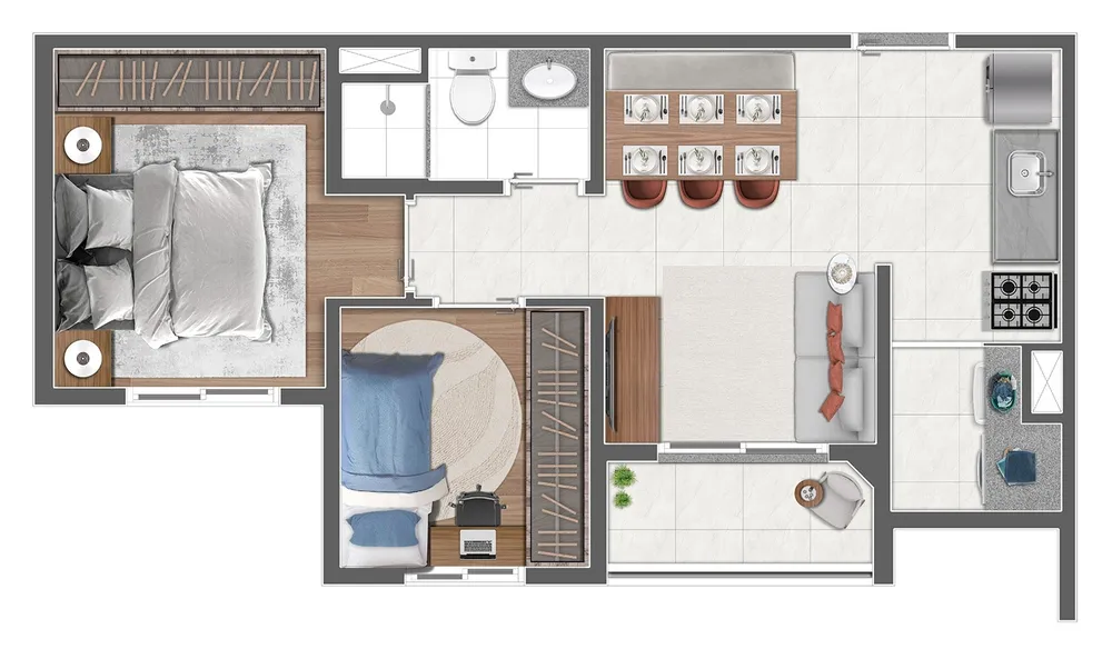 Apartamento, 1 quarto, 30 m² - Foto 1