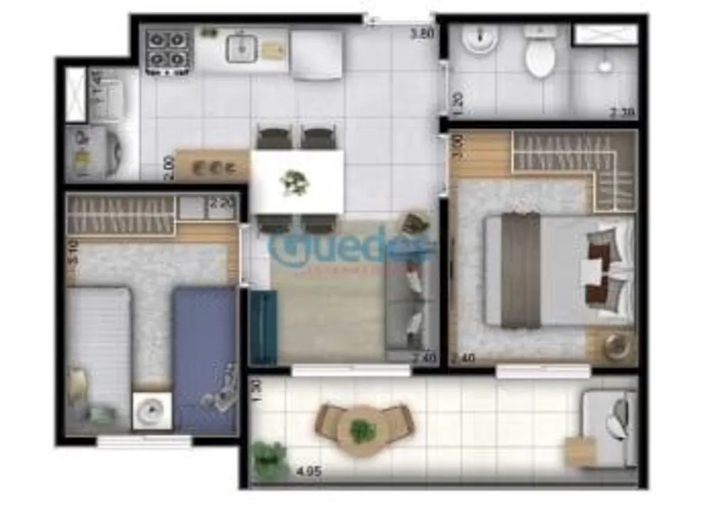 Apartamento, 2 quartos, 44 m² - Foto 29