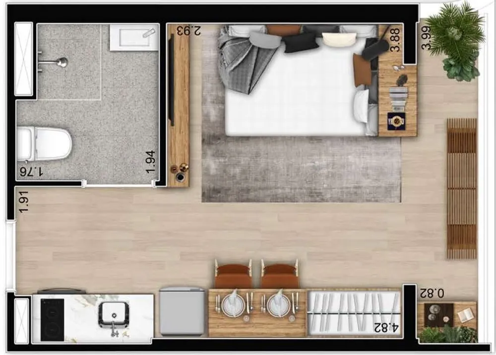 Apartamento, 1 quarto, 32 m² - Foto 6