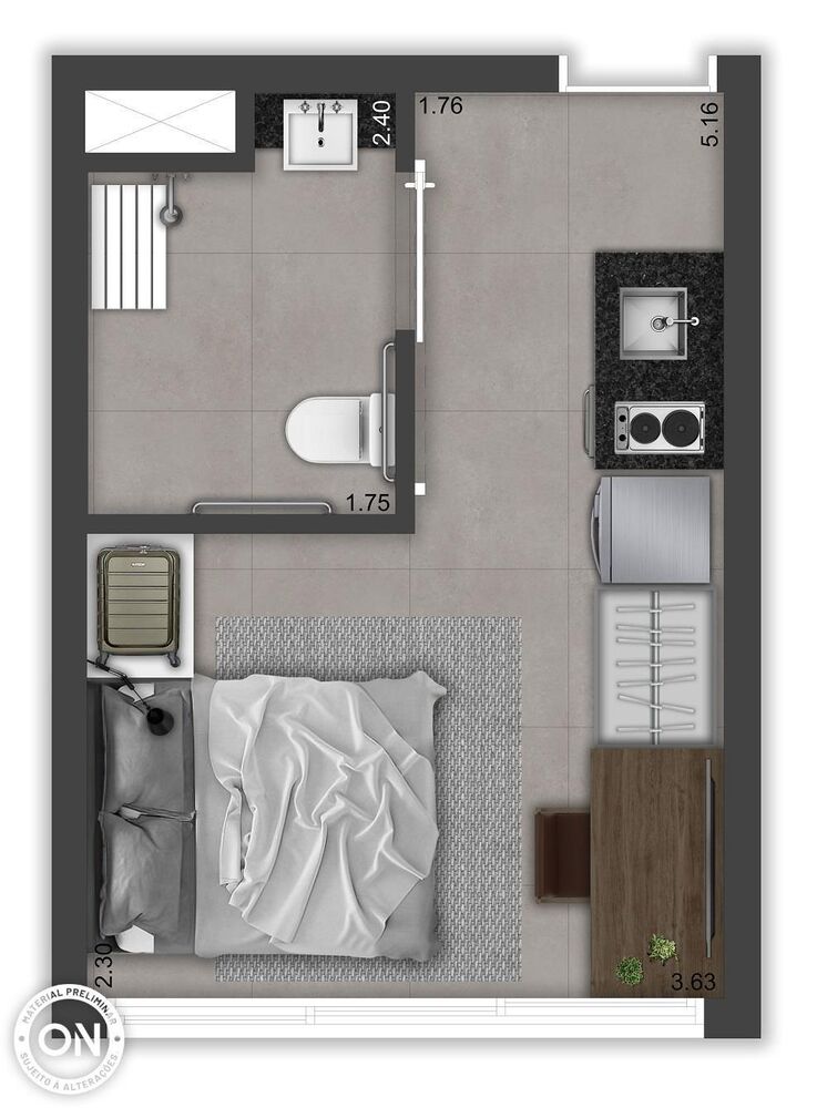 Apartamento, 2 quartos, 50 m² - Foto 3
