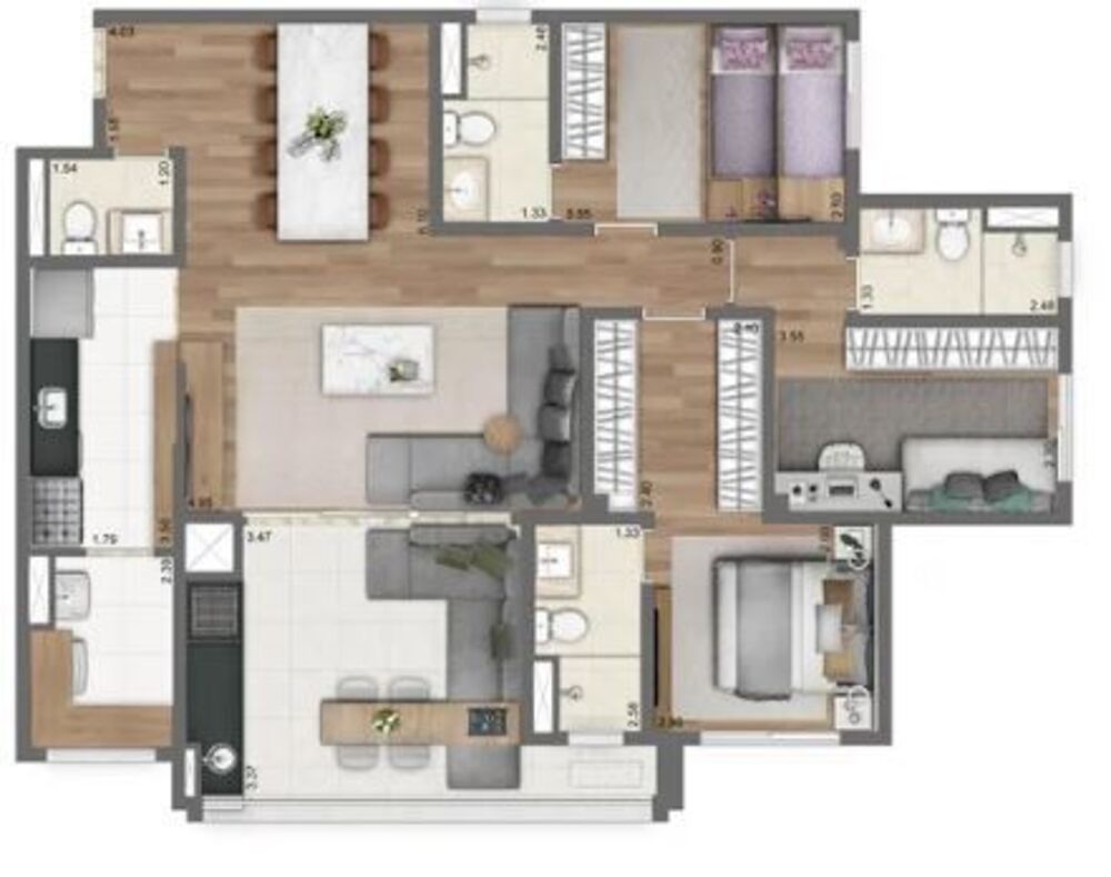 Apartamento, 3 quartos, 110 m² - Foto 7