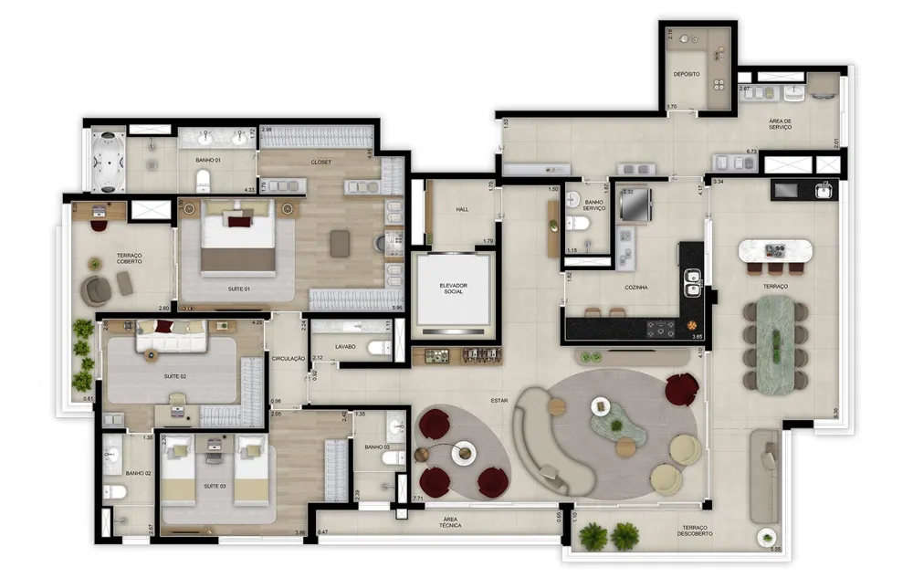 Apartamento, 3 quartos, 97 m² - Foto 14