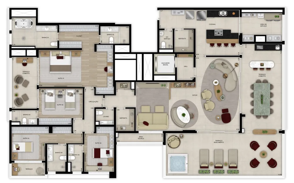 Apartamento, 3 quartos, 97 m² - Foto 5