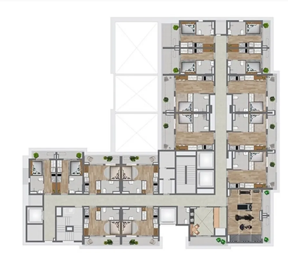 Apartamento, 1 quarto, 33 m² - Foto 2
