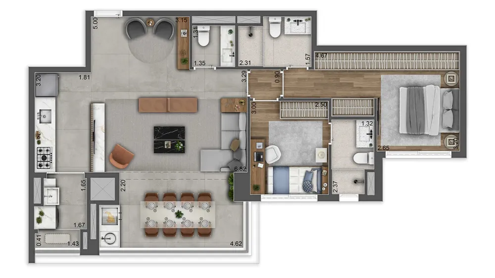 Apartamento, 3 quartos, 118 m² - Foto 7