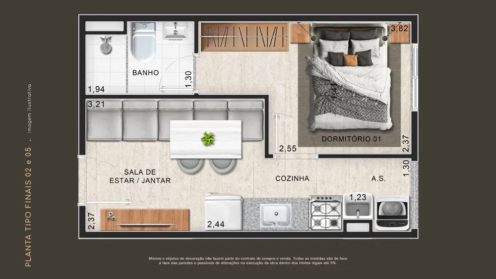 Casa, 2 quartos, 52 m² - Foto 1