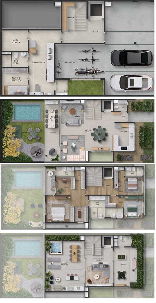 Casa de Condomínio, 4 quartos - Foto 3