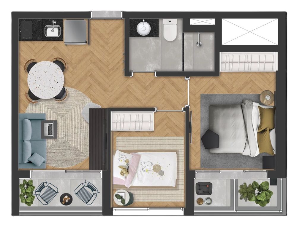 Apartamento, 1 quarto, 32 m² - Foto 8