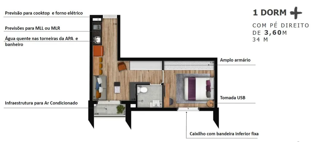 Apartamento, 2 quartos, 58 m² - Foto 2