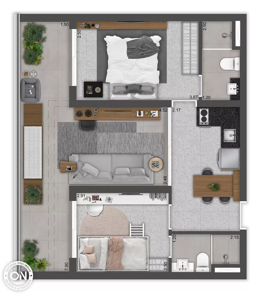 Casa, 1 quarto, 45 m² - Foto 11