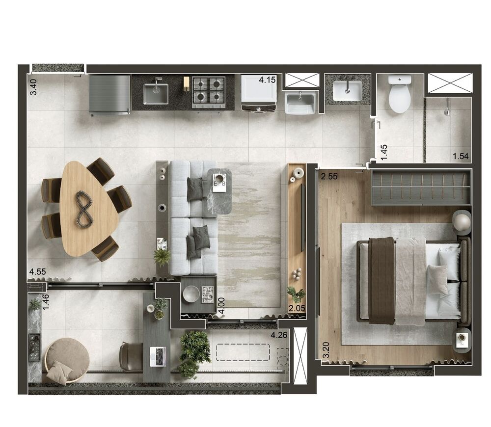 Apartamento, 1 quarto, 29 m² - Foto 9