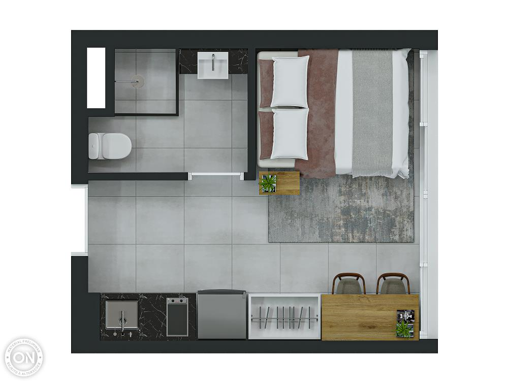 Apartamento, 1 quarto, 17 m² - Foto 6